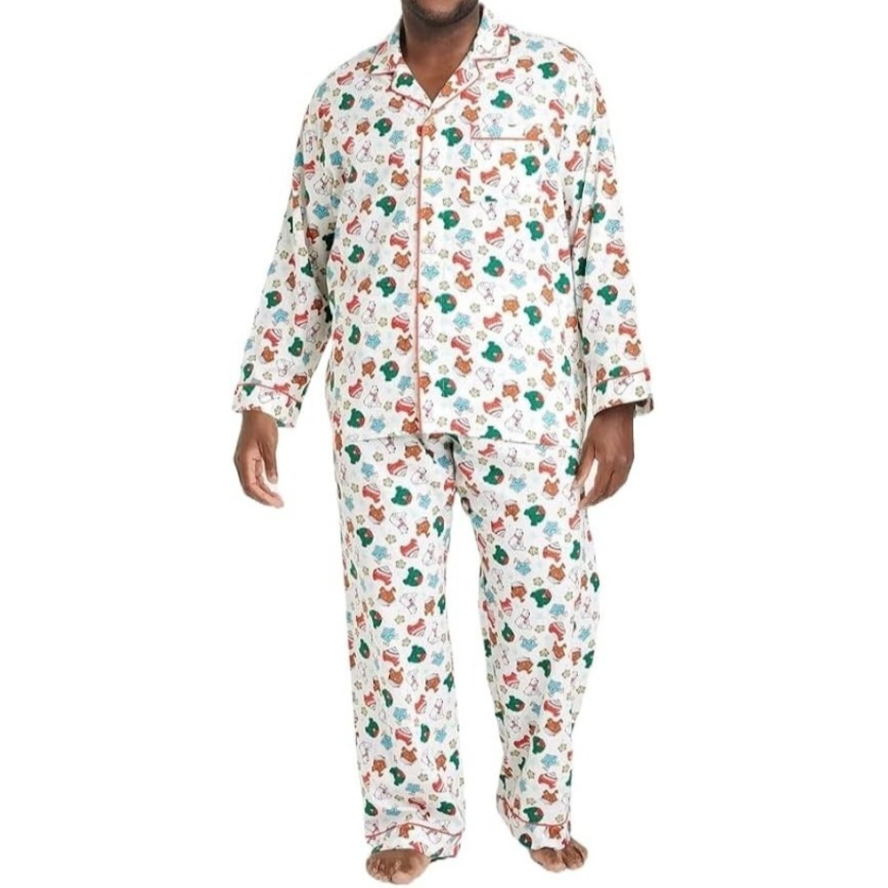 WONDERSHOP men's holiday treats print 2pcs size L 100% cotton